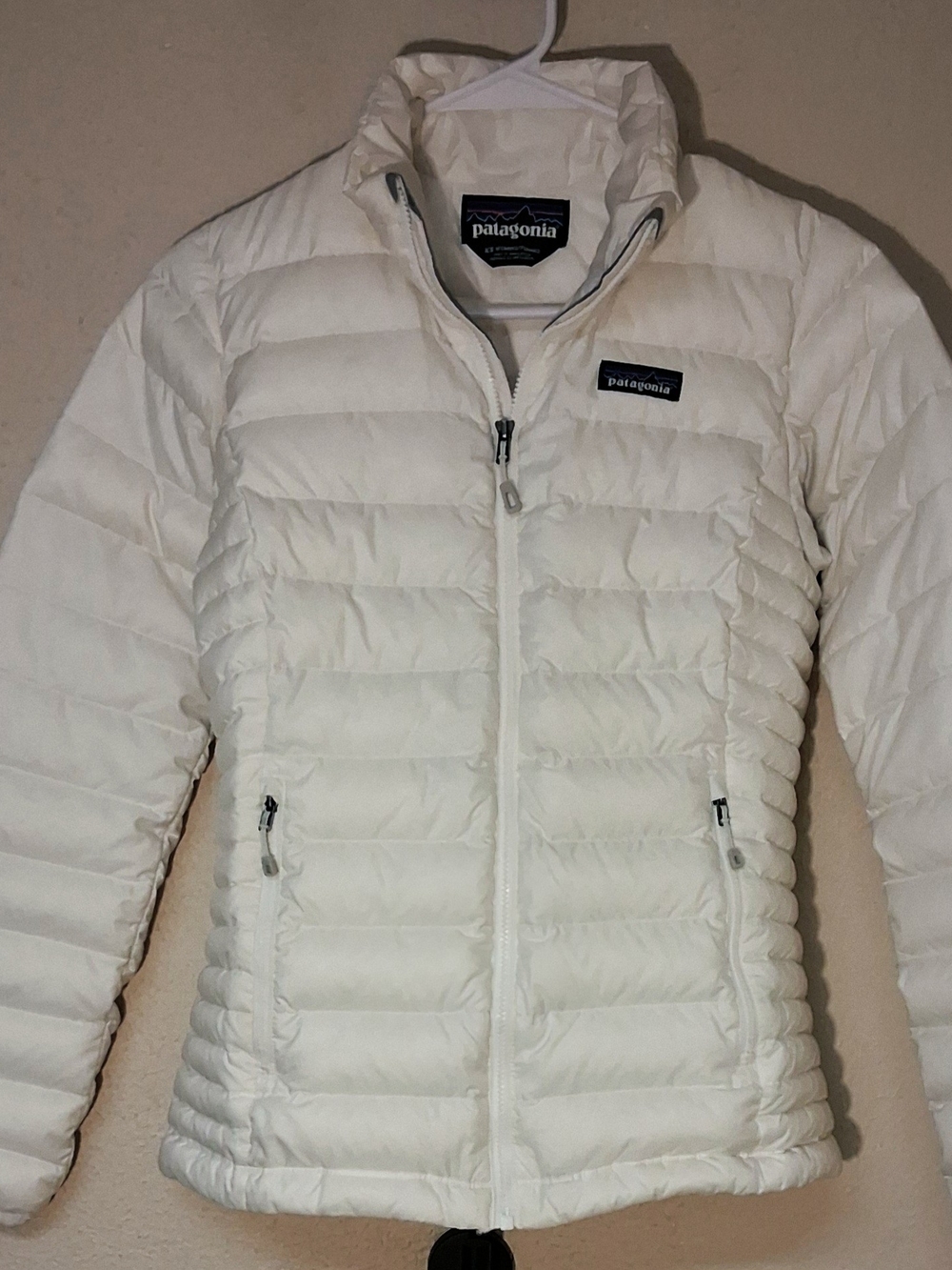 Patagonia Women's Cream Quilted Down Puffer Jacket